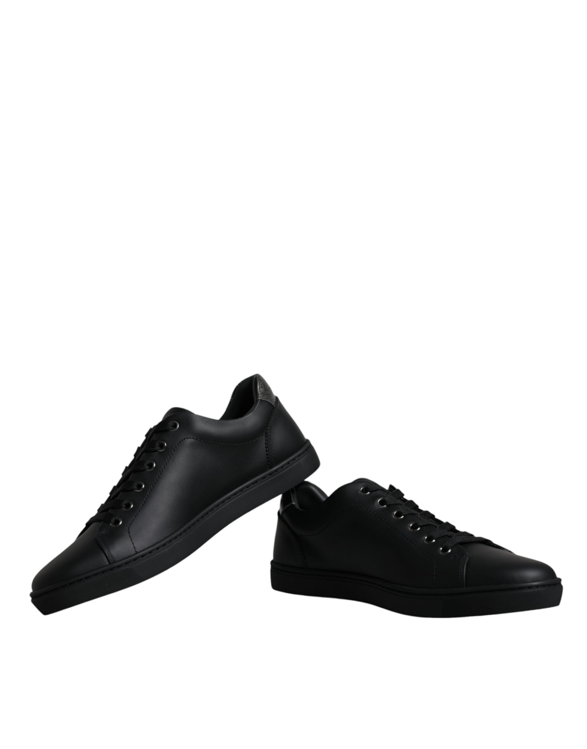 Dolce & Gabbana Black London Sacred Heart Men Sneakers Shoes Dolce & Gabbana