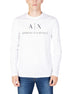 Armani Exchange White Cotton Long Sleeve T-Shirt Armani Exchange