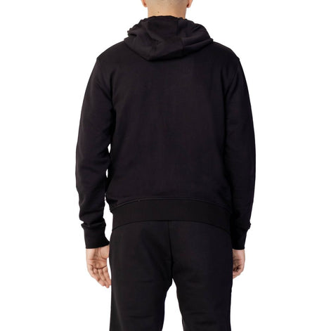 Armani Exchange Black Cotton Hoodie Armani Exchange