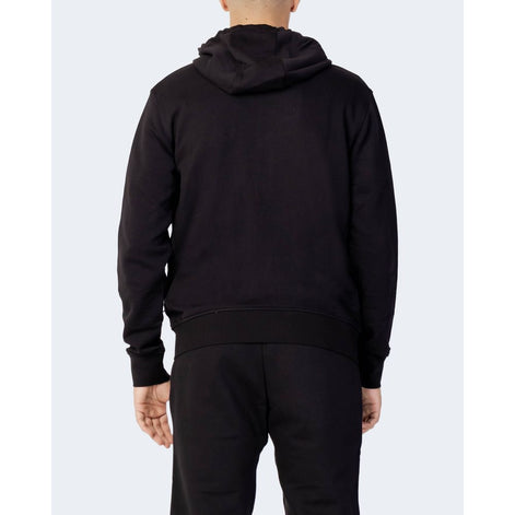 Armani Exchange Black Cotton Hoodie Armani Exchange