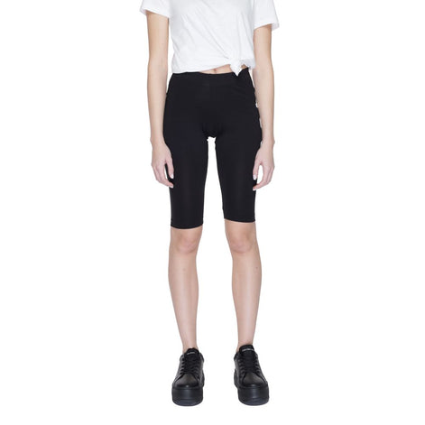 Icon Black Cotton Bermuda Shorts Icon