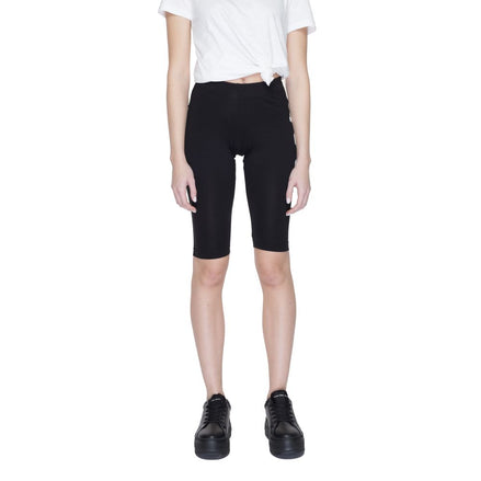 Icon Black Cotton Bermuda Shorts Icon