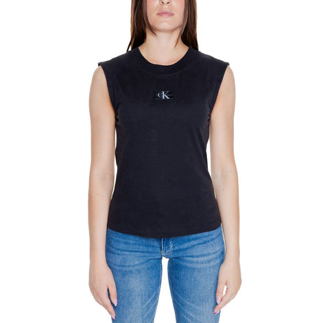 Calvin Klein Jeans Black Cotton T-Shirt Calvin Klein Jeans