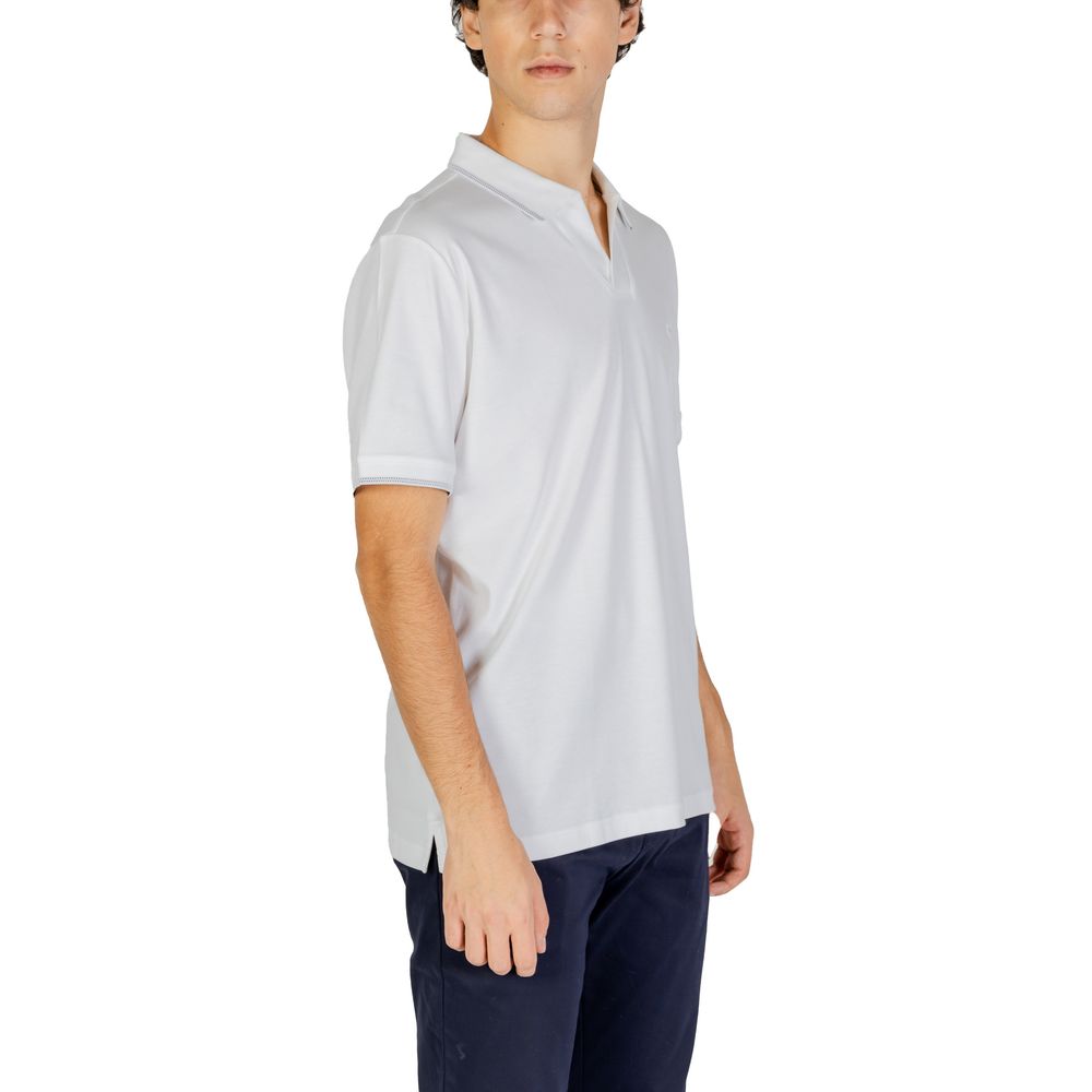 Calvin Klein Jeans White Cotton Polo Shirt Calvin Klein Jeans