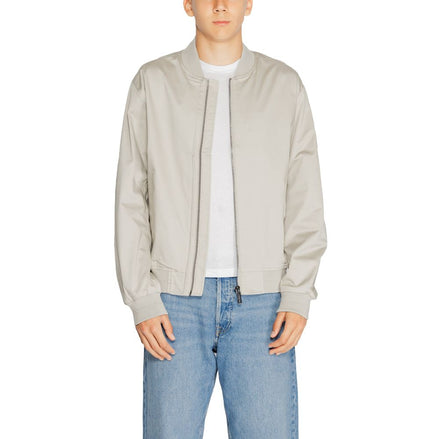 Calvin Klein Gray Organic Cotton Bomber Calvin Klein