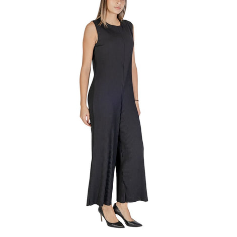 Sandro Ferrone Black Polyester Rompers Sandro Ferrone