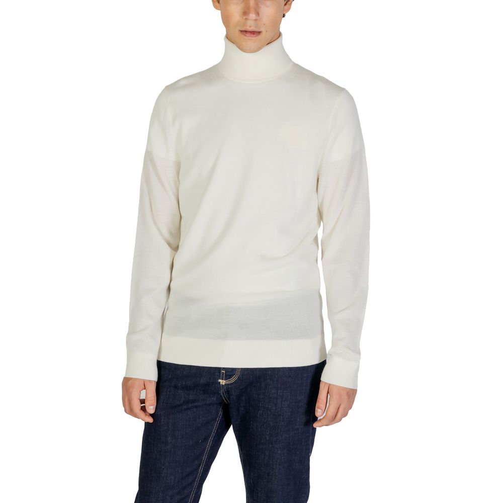 Calvin Klein Jeans Cream Wool Turtleneck Calvin Klein Jeans