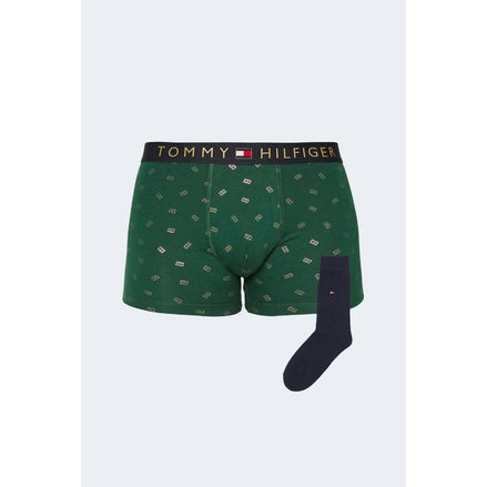 Tommy Hilfiger Green Cotton Boxers Tommy Hilfiger