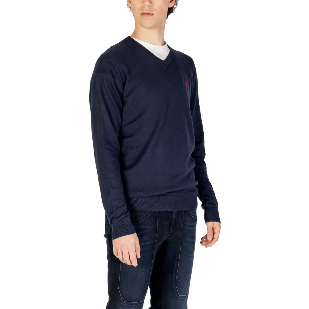 U.S. POLO ASSN. Blue Cotton Cashmere Sweater U.S. POLO ASSN.