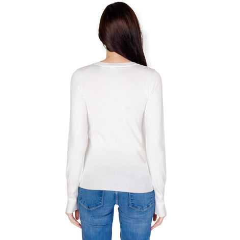 Guess White Cotton Sweatshirt Guess