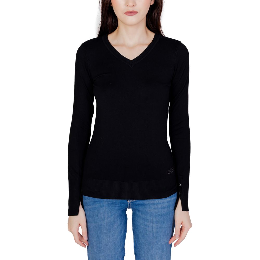 Guess Black Cotton Sweatshirt Guess
