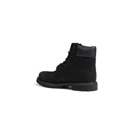 Timberland Black Recycled Leather Lace-Up Boots Timberland