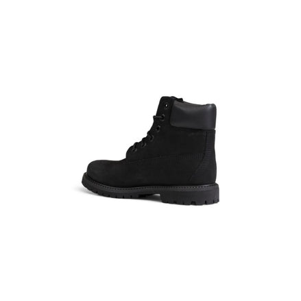 Timberland Black Recycled Leather Lace-Up Boots Timberland