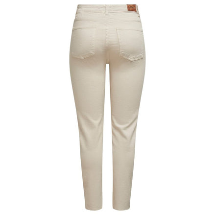 Only Beige Cotton Mom Jeans Only