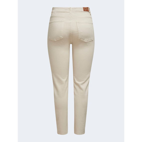 Only Beige Cotton Mom Jeans Only