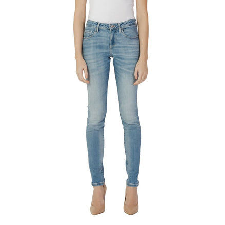 Guess Blue Cotton Skinny Jeans Guess