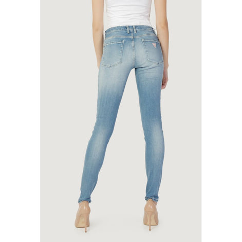Guess Blue Cotton Skinny Jeans Guess