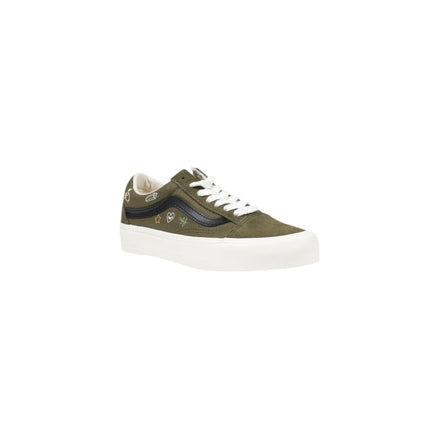 Vans Green Leather Low Top Sneakers Vans