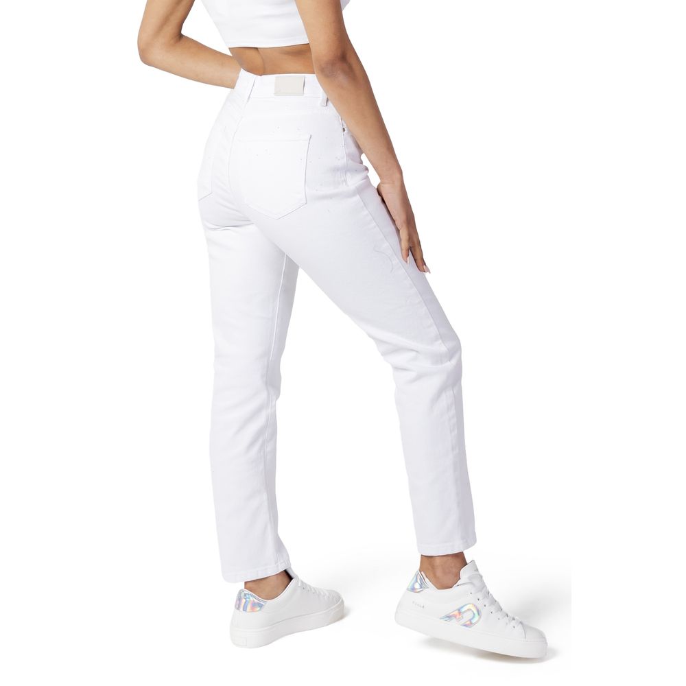 Only White Cotton Mom Jeans Only