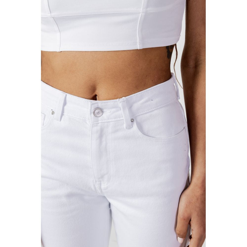 Only White Cotton Mom Jeans Only
