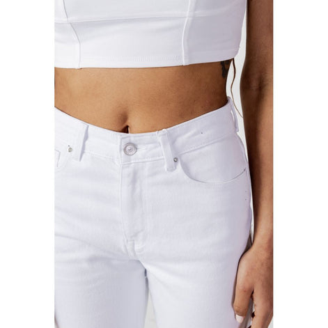 Only White Cotton Mom Jeans Only