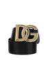Dolce & Gabbana Black Calf Leather Bos Taurus Regular Belt Dolce & Gabbana