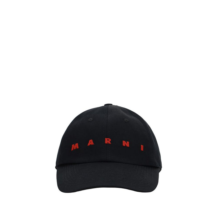Marni Black Cotton Cap (Baseball Hat) Marni