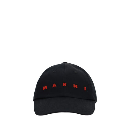 Marni Black Cotton Cap (Baseball Hat) Marni