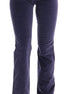 Ermanno Scervino Purple Corduroy Stretch Bootcut Pants Ermanno Scervino