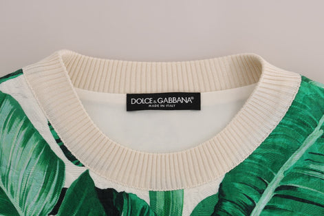 Dolce & Gabbana Pineapple Banana Sequins Crewneck Sweater Dolce & Gabbana