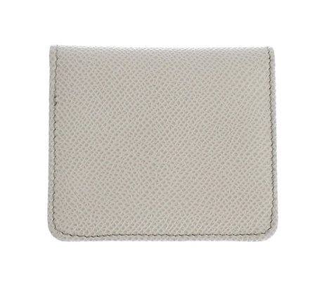 Dolce & Gabbana White Dauphine Leather Case Wallet Dolce & Gabbana