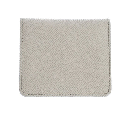 Dolce & Gabbana White Dauphine Leather Case Wallet Dolce & Gabbana