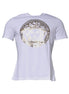 Versace White Medusa Print Cotton Crew Neck T-shirt Versace