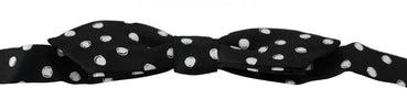 Dolce & Gabbana Black Polka Dots Adjustable Neck Bow Tie Dolce & Gabbana
