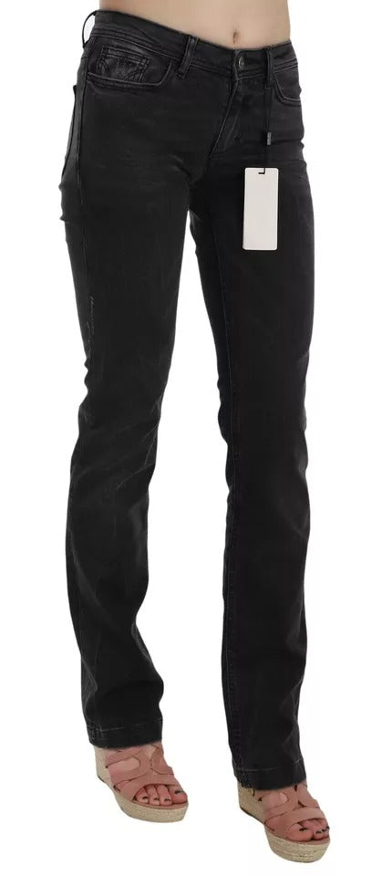 Dolce & Gabbana Black Slim Fit Cotton Jeans D&G Pants Dolce & Gabbana