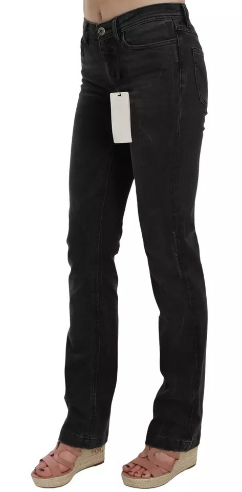 Dolce & Gabbana Black Slim Fit Cotton Jeans D&G Pants Dolce & Gabbana