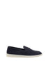 Prada Blue Rubber Slip-On Loafers Prada