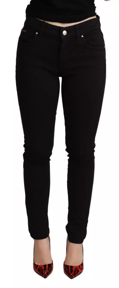 Dolce & Gabbana Black Cotton Stretch Skinny Denim Jeans Dolce & Gabbana
