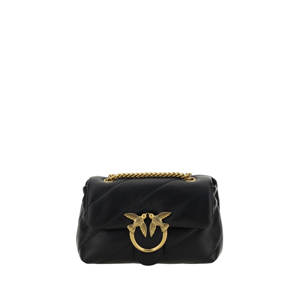 Sac bandoulière PINKO Bos Taurus en cuir de veau noir