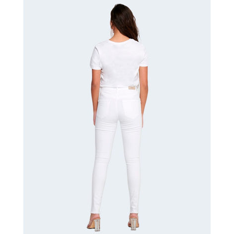 Only White Cotton Skinny Jeans Only