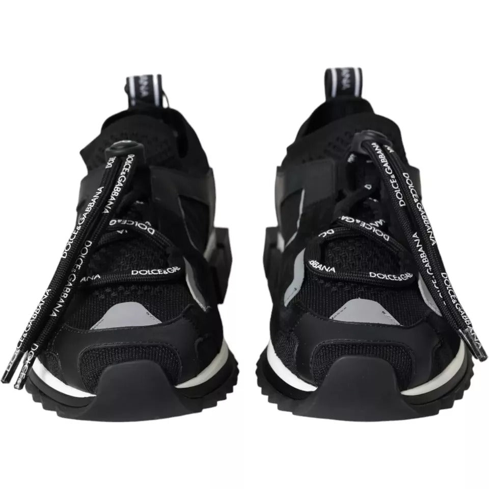 Dolce & Gabbana Black White Logo Sorrento Mens Sneakers Shoes Dolce & Gabbana