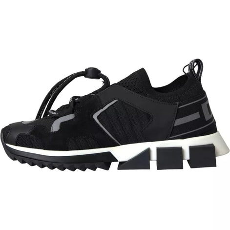 Dolce & Gabbana Black White Logo Sorrento Mens Sneakers Shoes Dolce & Gabbana