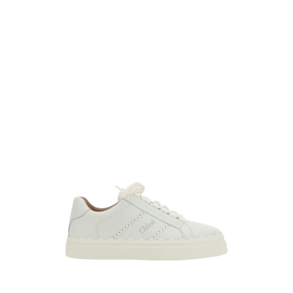 Chloé White Calf Leather Bos Taurus Low Top Sneakers Chloé