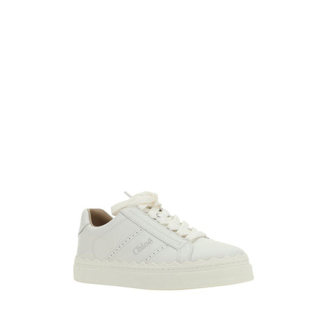 Chloé White Calf Leather Bos Taurus Low Top Sneakers Chloé