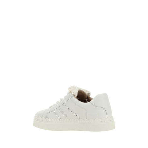 Chloé White Calf Leather Bos Taurus Low Top Sneakers Chloé