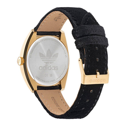 Adidas Black Leather Dress Watch Adidas