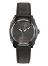 Adidas Black Leather Dress Watch Adidas