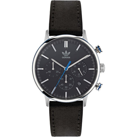 Adidas Black Leather Dress Watch Adidas