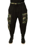 Dolce & Gabbana Black Camouflage Cotton Jogger Cargo Pants Dolce & Gabbana