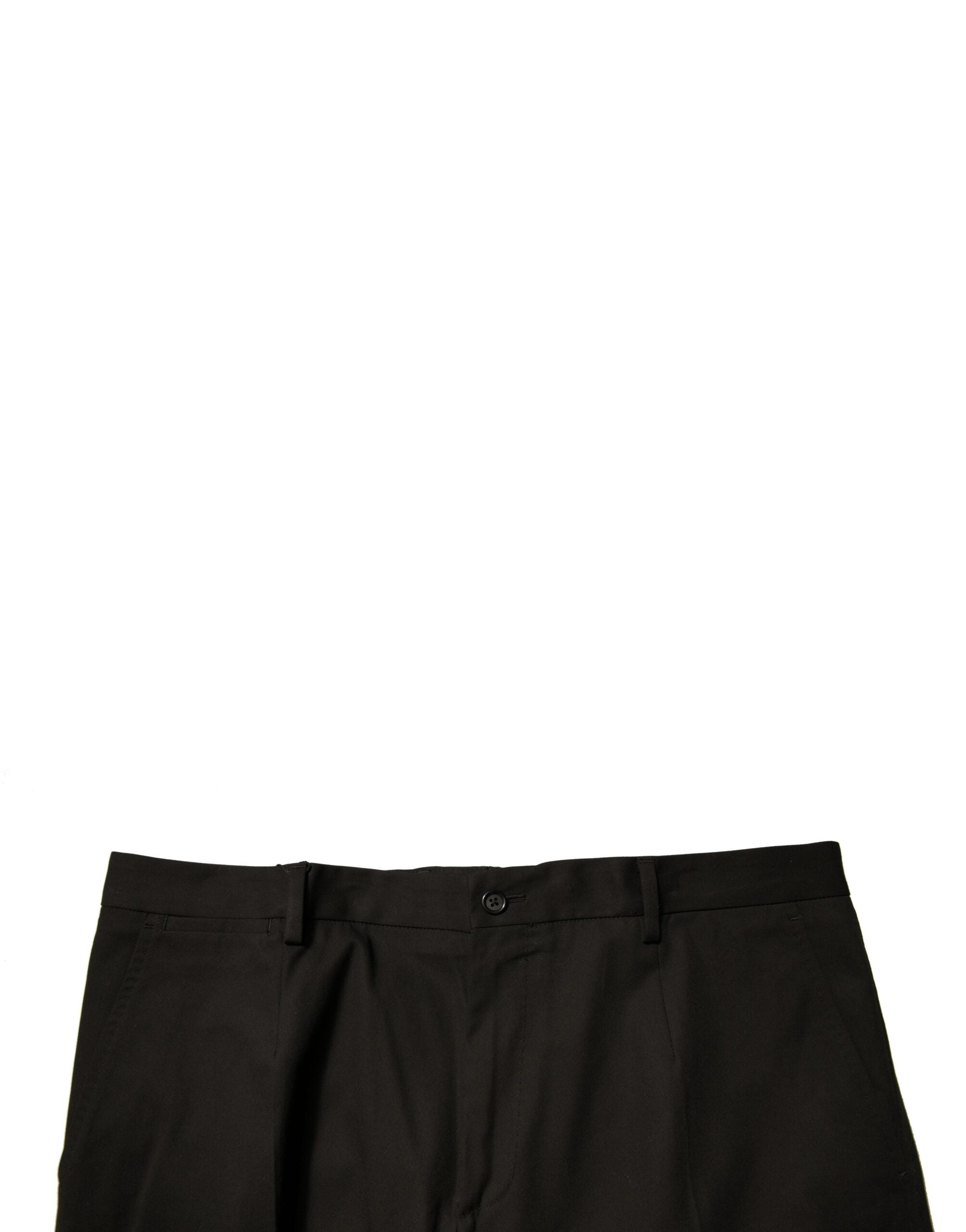 Dolce & Gabbana Black Cotton Men Cargo Casual Pants Dolce & Gabbana